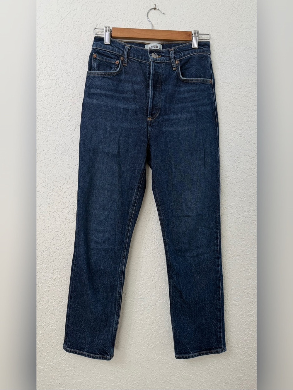 Agolde Riley High Rise Straight Crop Jeans - 25 - Picture 2 of 13